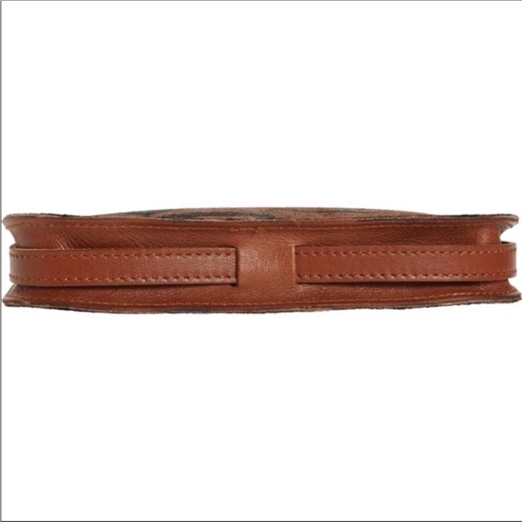 Madewell ~ Crossbody Leather Bag ~ Zebra Print Calf Hair ~ Brand New! - Picture 16 of 17